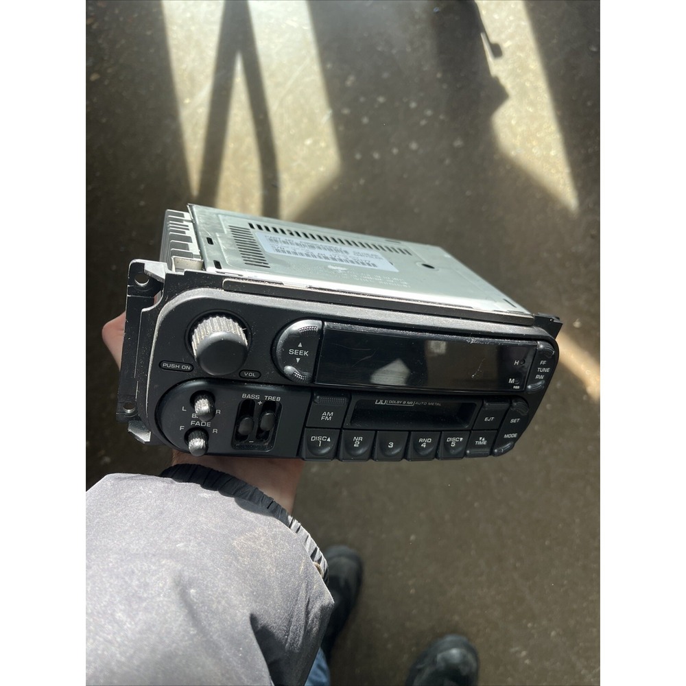 02 - 07 Dodge Chrysler Jeep Radio Cassette Tape Player P05064335AJ - UNTESTED
